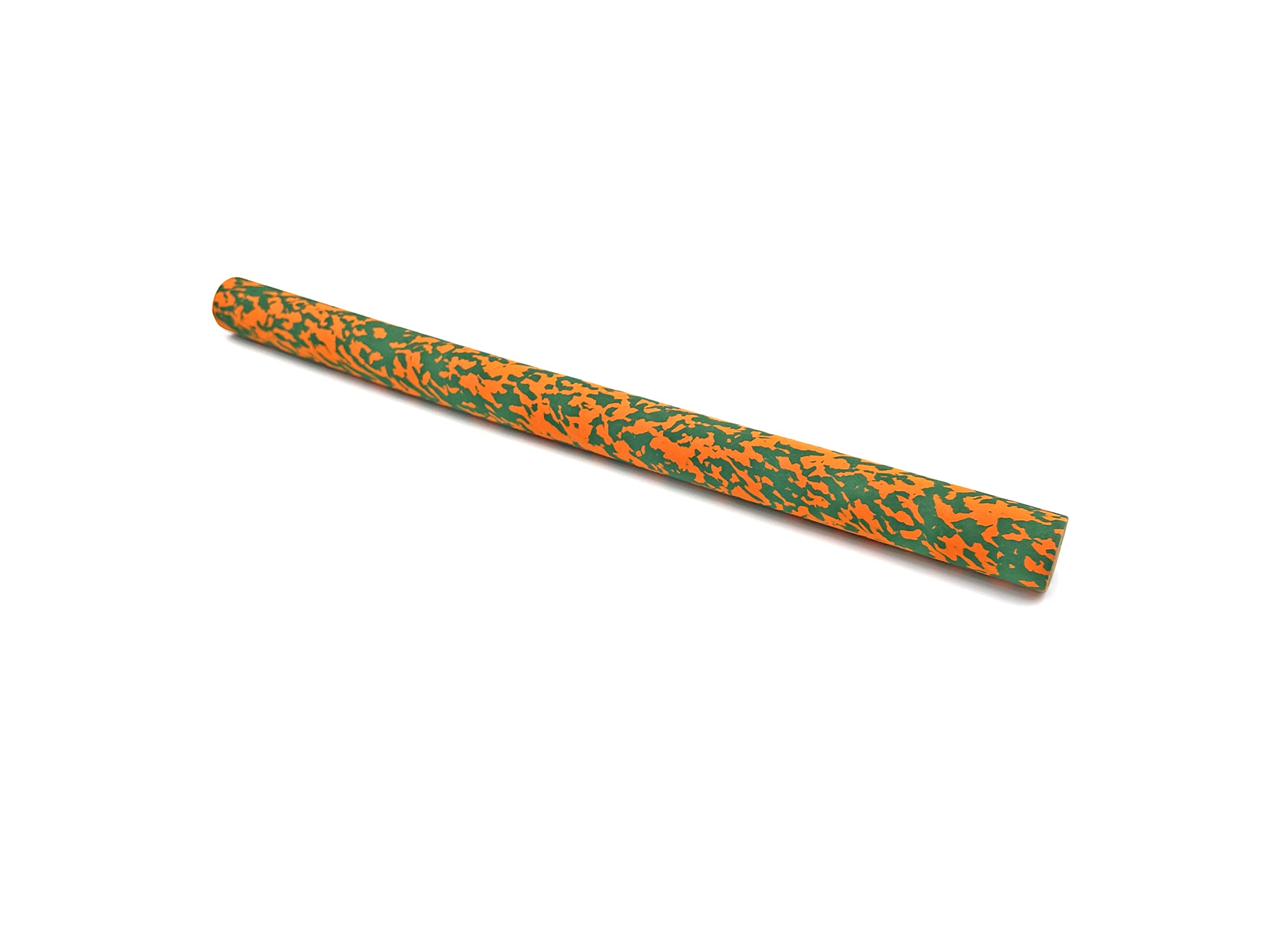 Generic EVA foam grips in Green Volcanic Lava cut and shaped for rods
