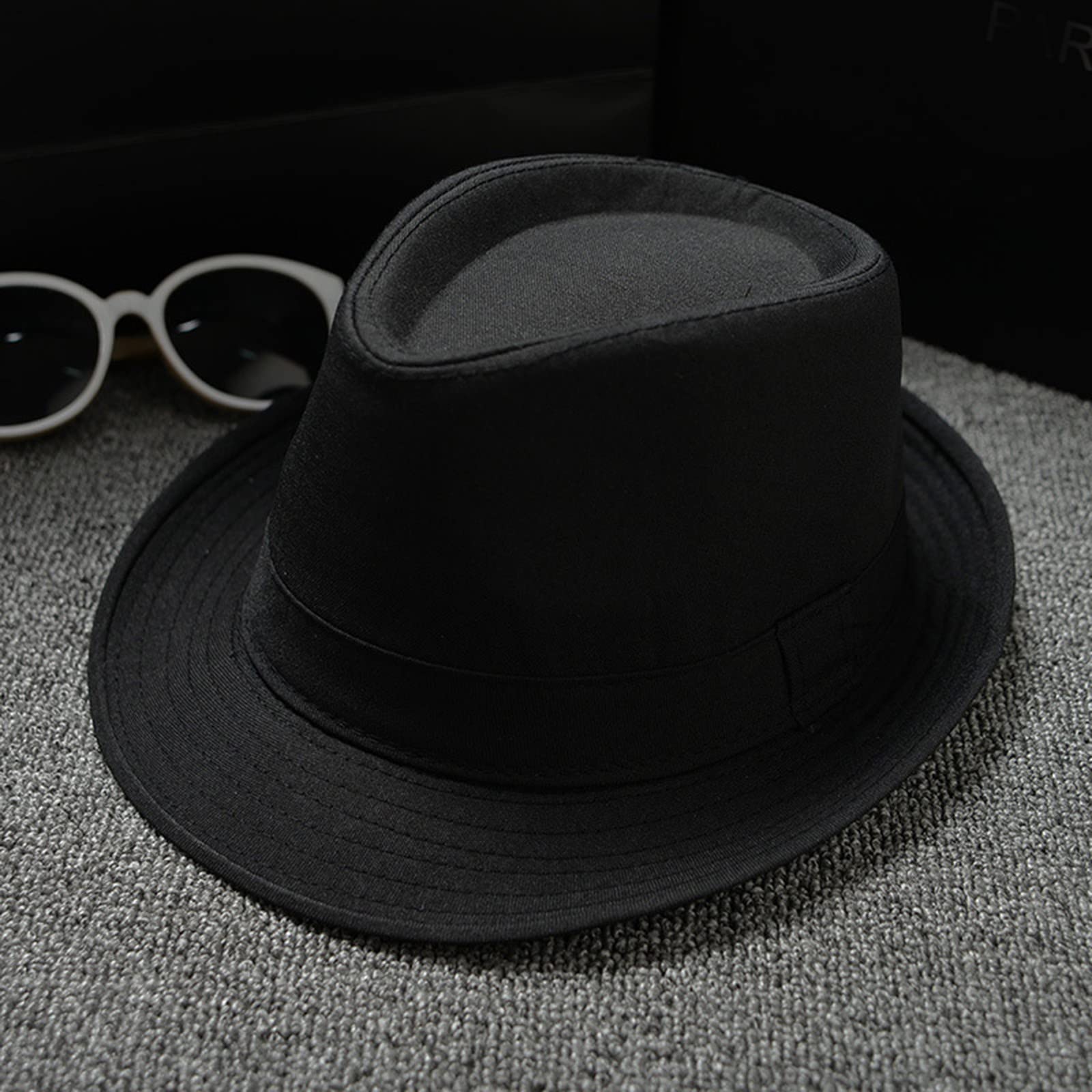 Generic packable summer fedora close-up, easy to travel with.