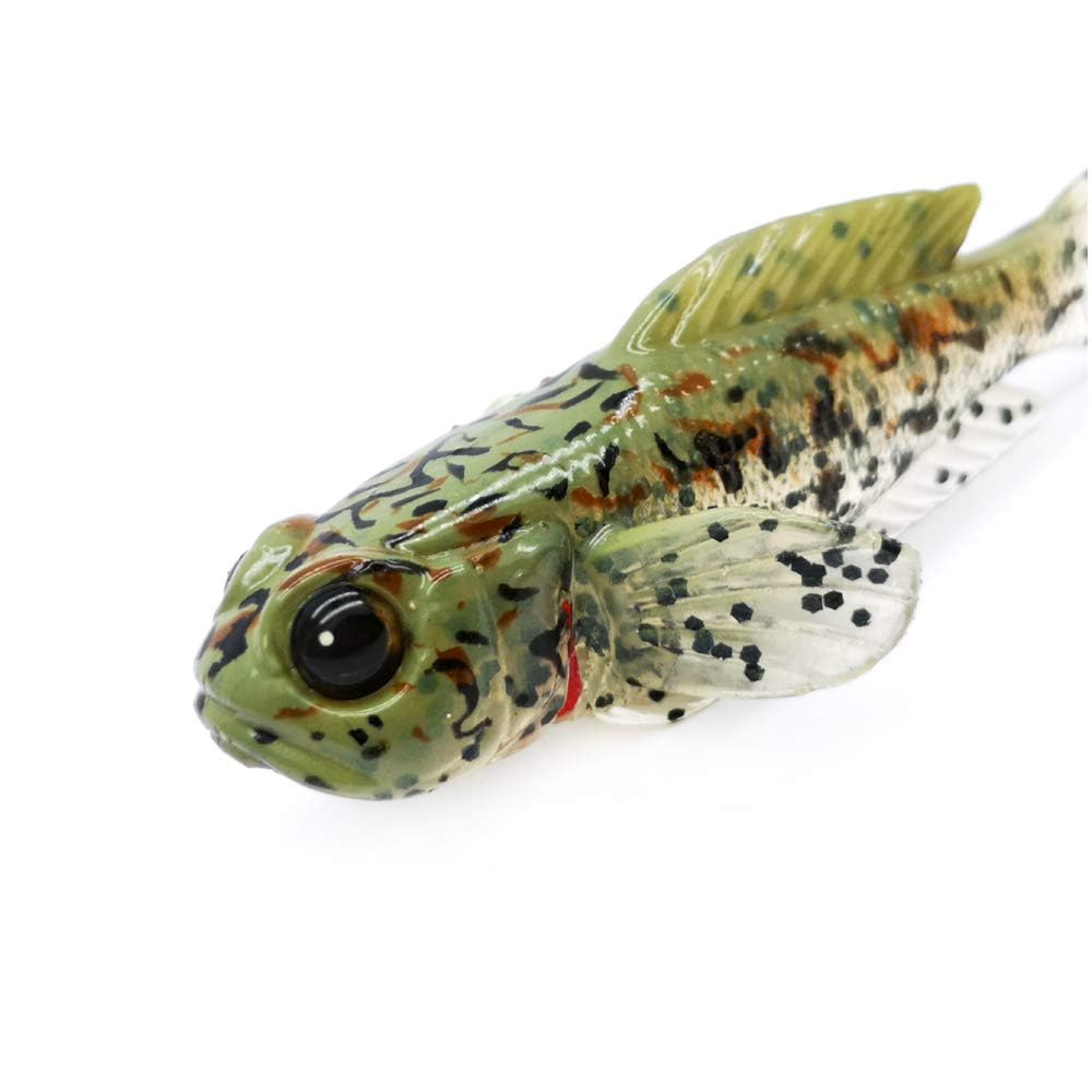 Generic finesse jig-ready lure green enhances finesse jig presentations.