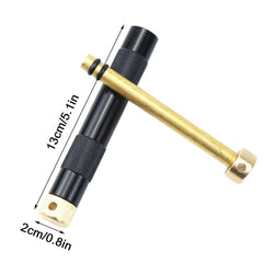 Generic Fire Starter Tube rust-proof aluminum and brass construction withstands outdoor conditions.