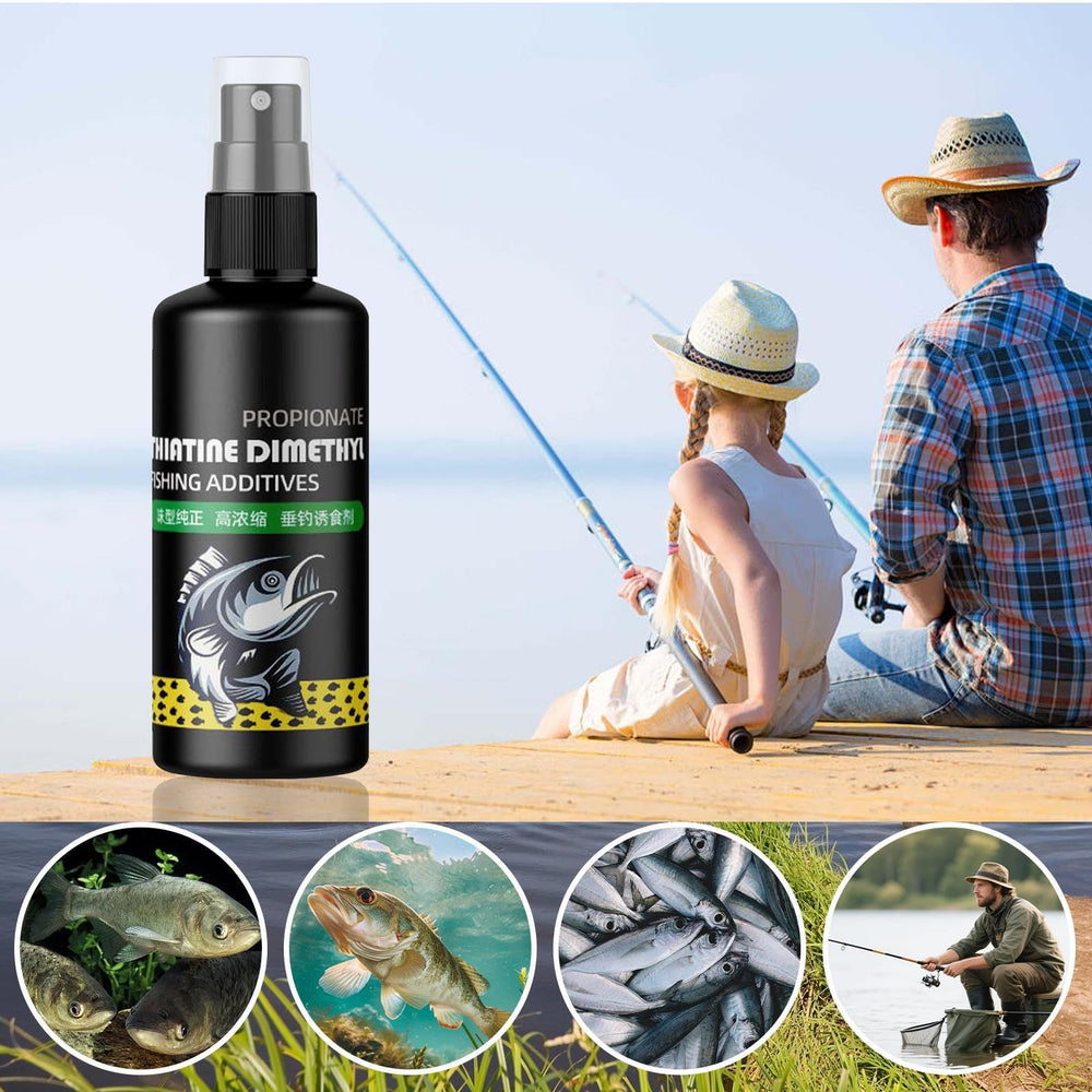 Portable, compact attractant bottle designed for travel and easy packing.