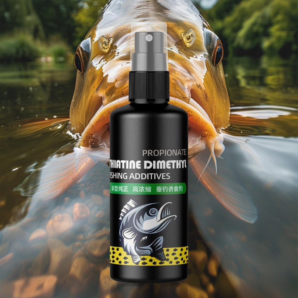 Quick-dispense attractant bottle enabling on-the-go application.