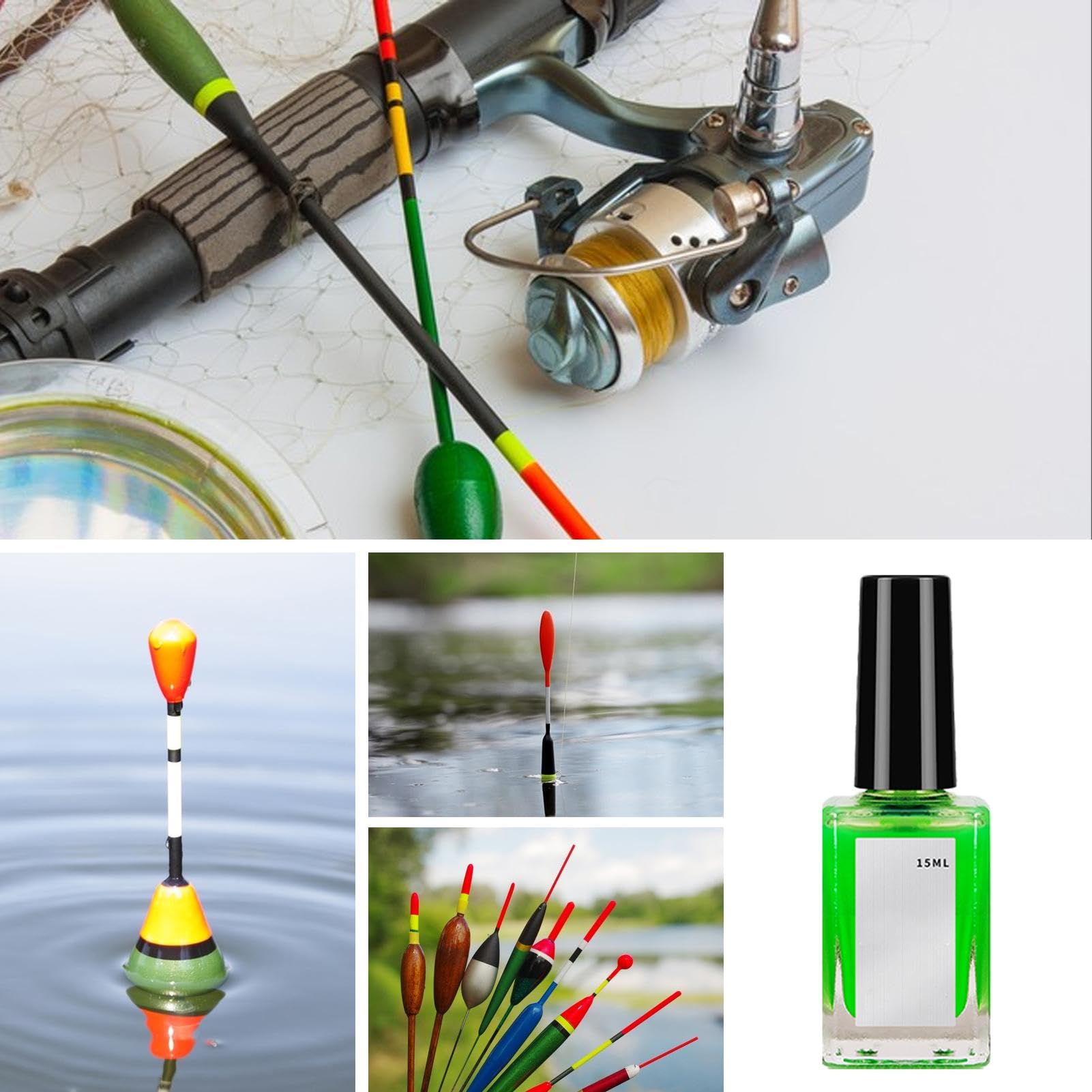 Generic Fish Float Paint includes an easy brush for precise application