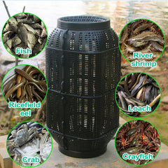 Generic Fish Trap eel-turtle-catching-setup highlights secure capture on mixed species.