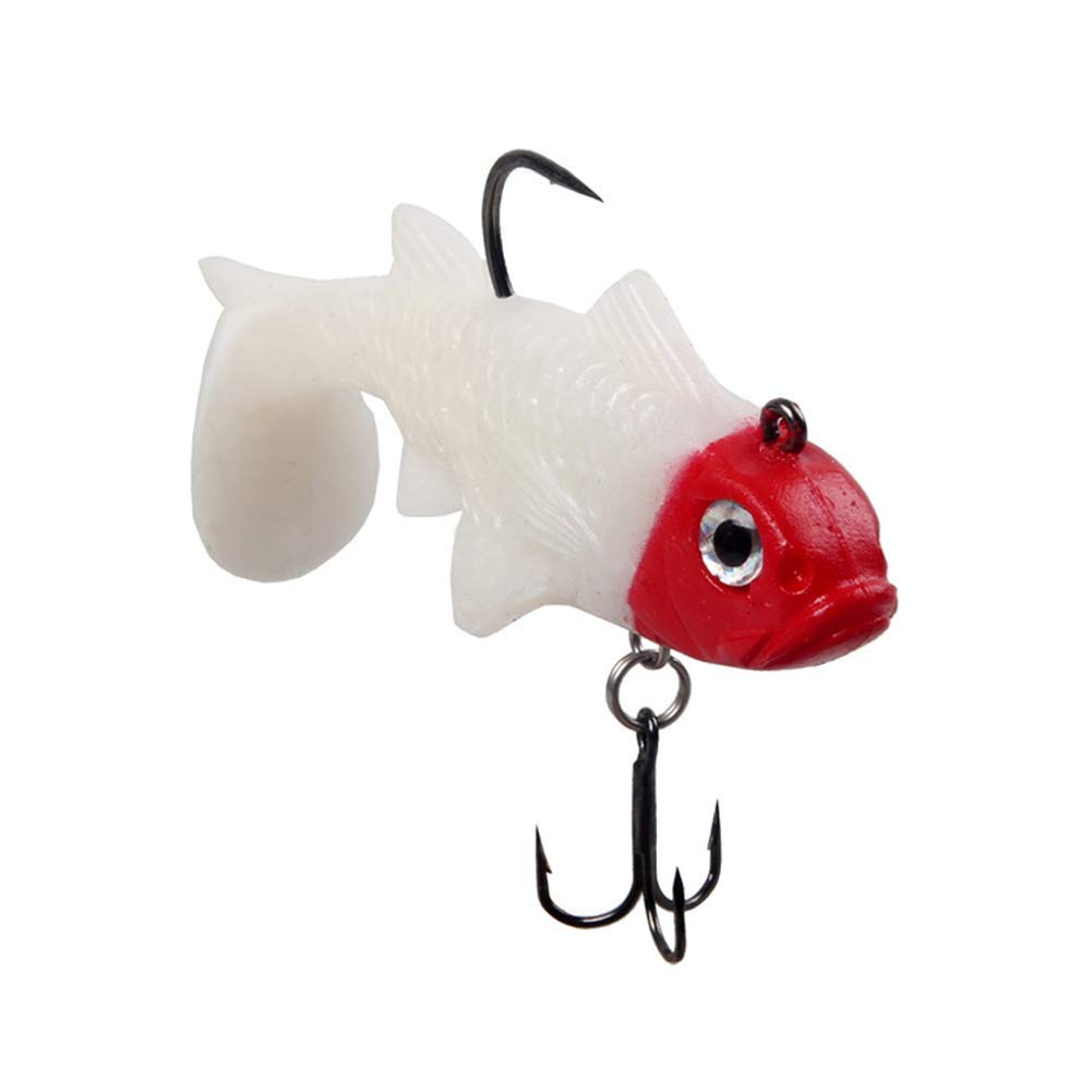 Generic fishing lures 6cm submerged soft bait in water shows real-life realism for anglers.