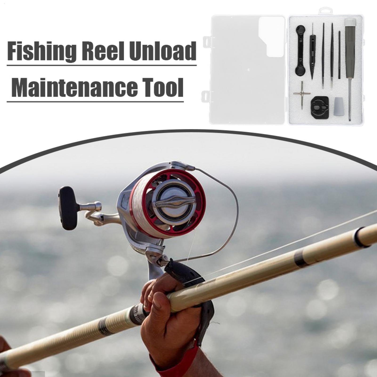 Generic Fishing Reel Maintenance Kit portable design ideal for travel.