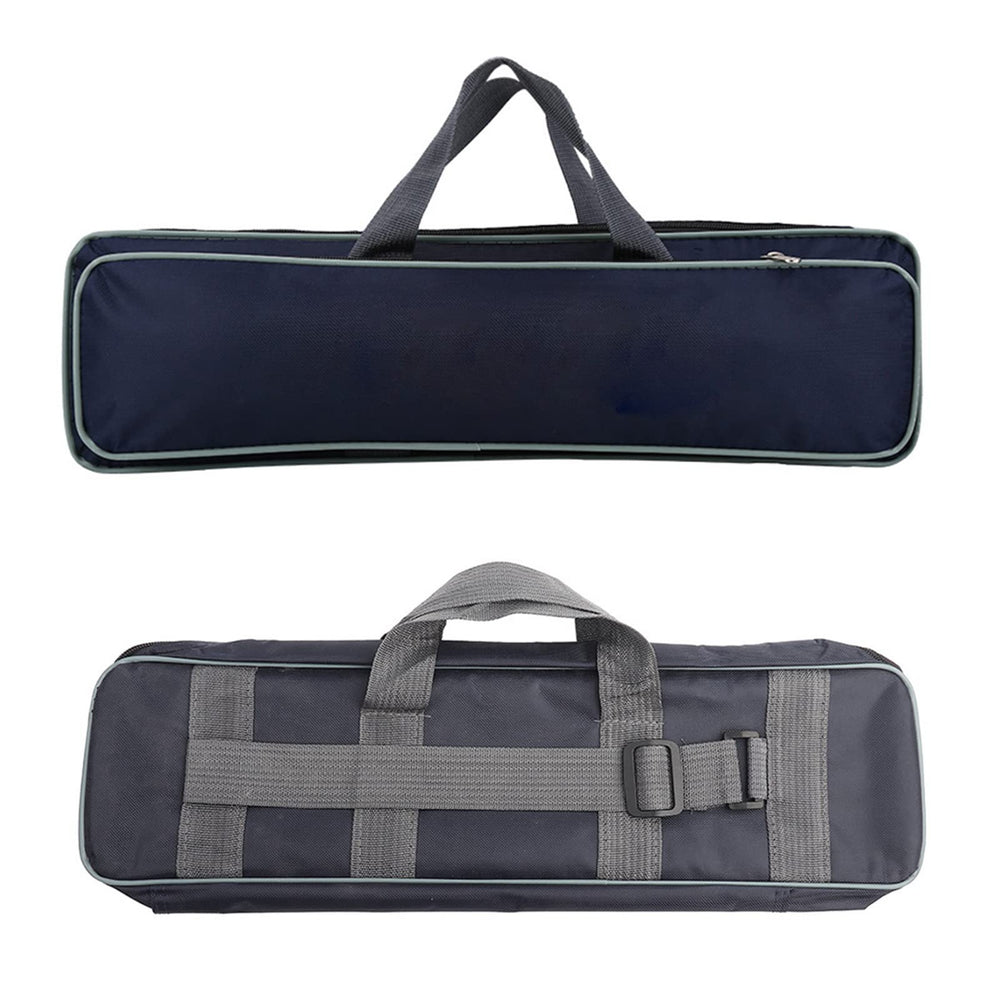 Generic fishing rod case carrier bag showing rod storage and compact design for travel.