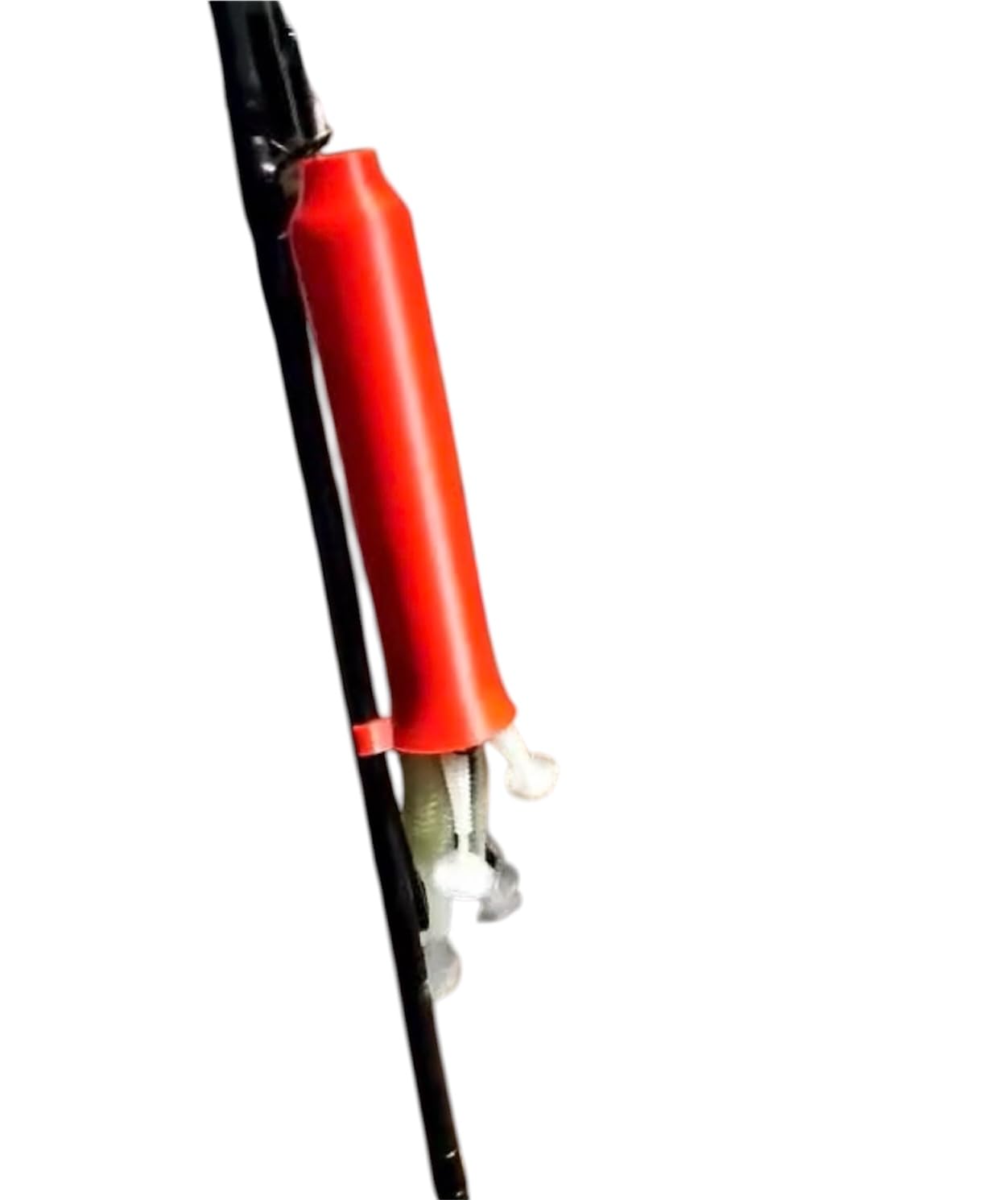 Generic fishing rod cover for Alabama umbrella rig orange front view showing protection