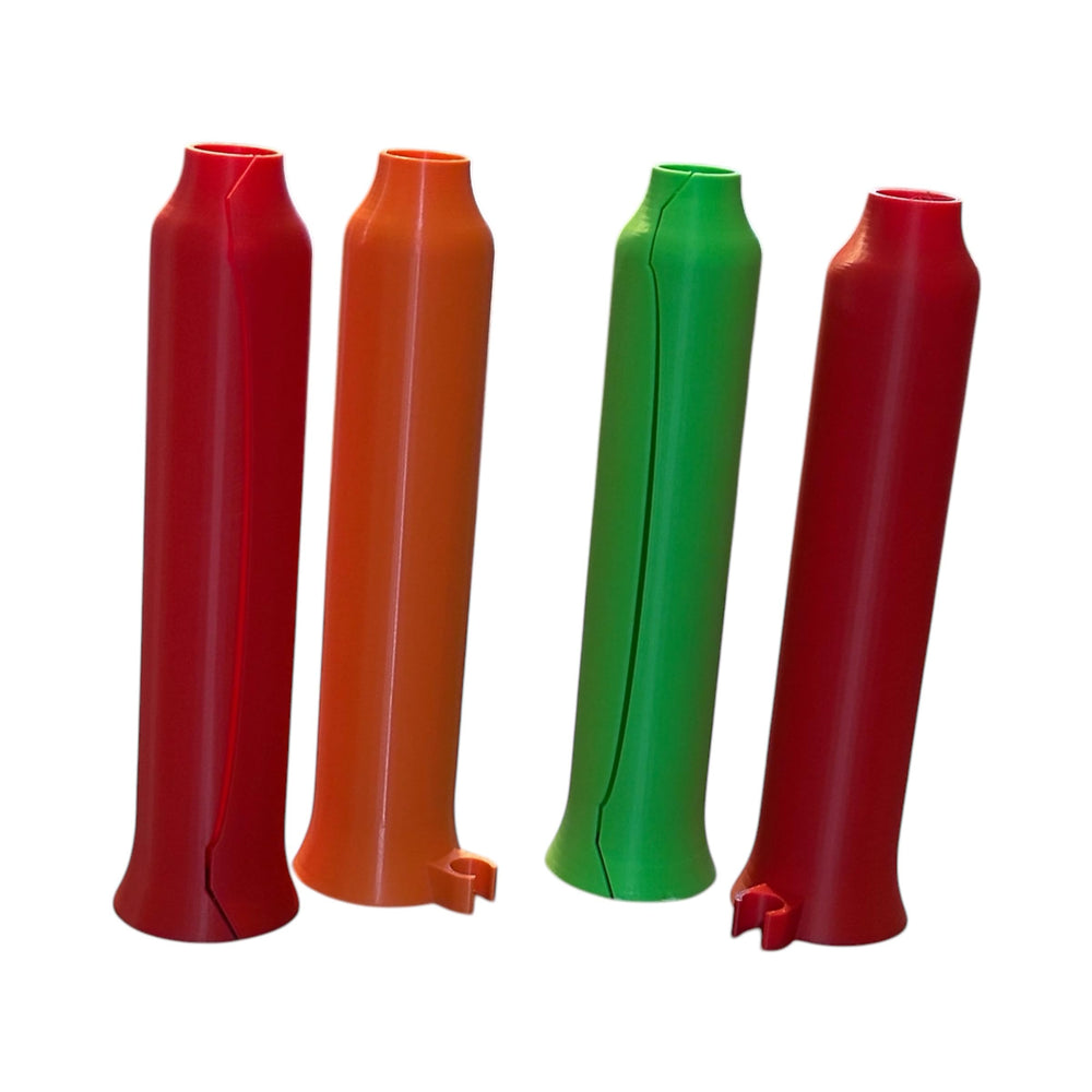 Generic orange cover close-up on hooks area prevents accidental snags