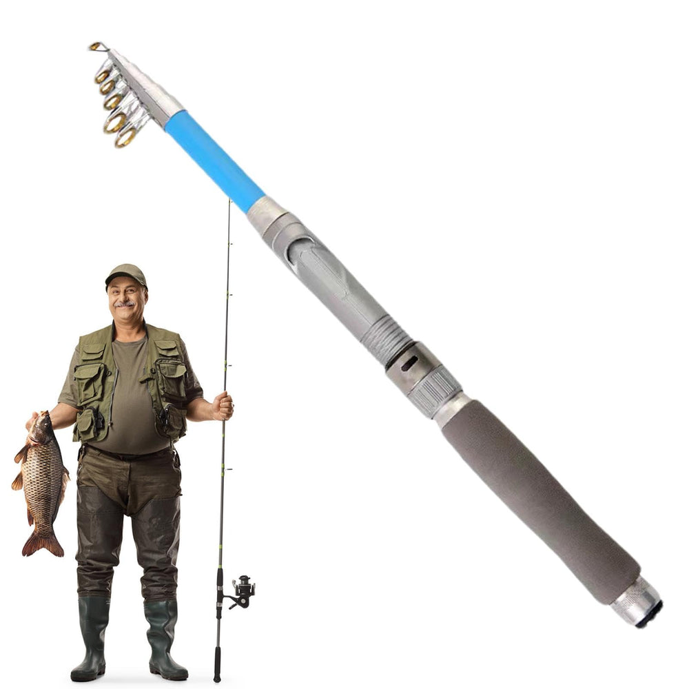Generic Fishing Rod: mini compact collapsed, ideal for travel and quick storage.