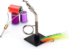Generic Fly Tying Vise base with holes for secure surface mounting.