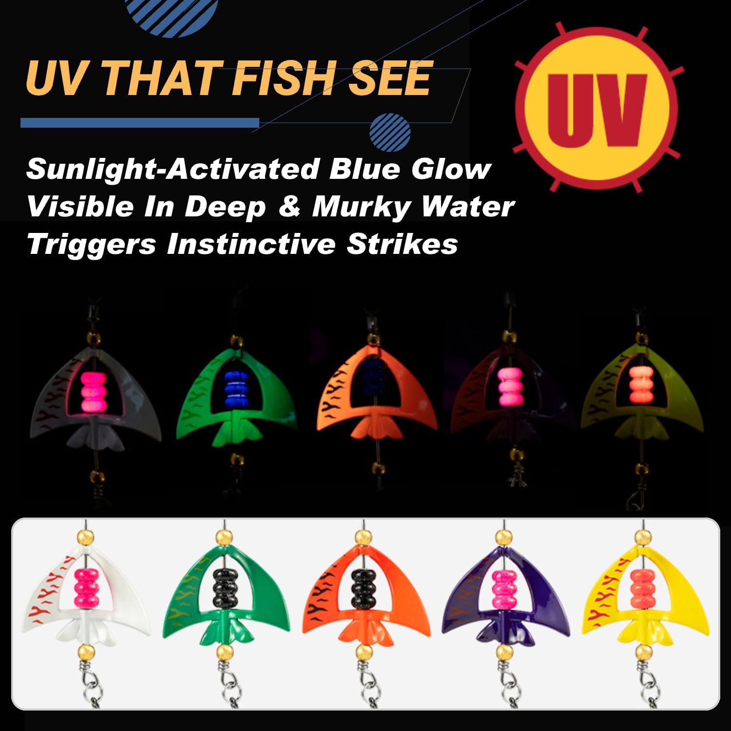 Generic Flying Fish Aerodynamic Design enables long casts and broad water coverage.