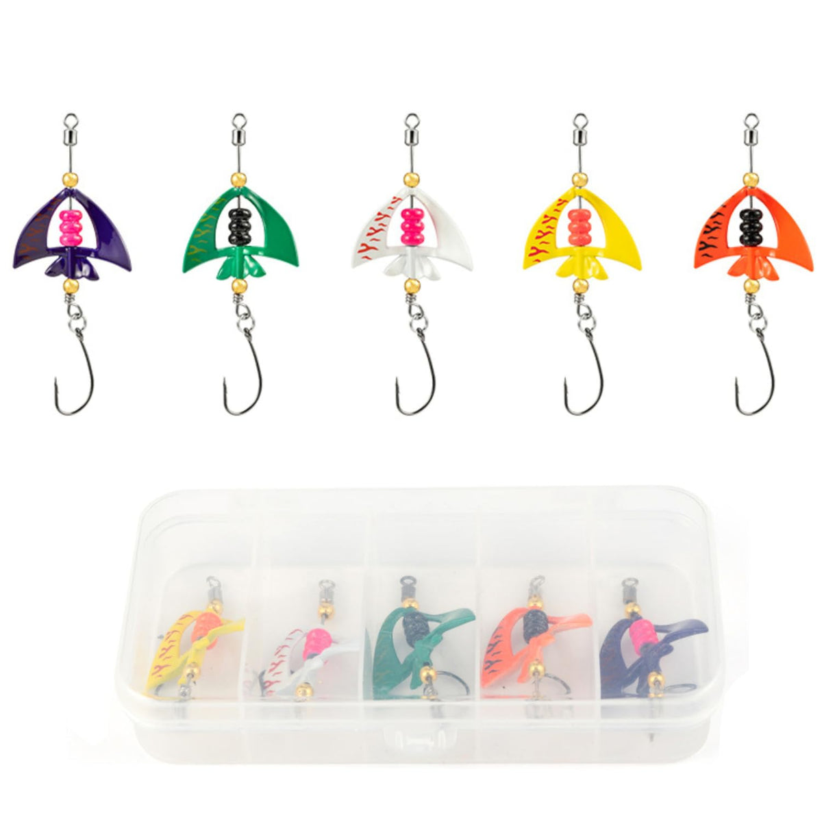 Generic Flying Fish Spinnerbait Kit shows a complete ready-to-fish set for bass and panfish.