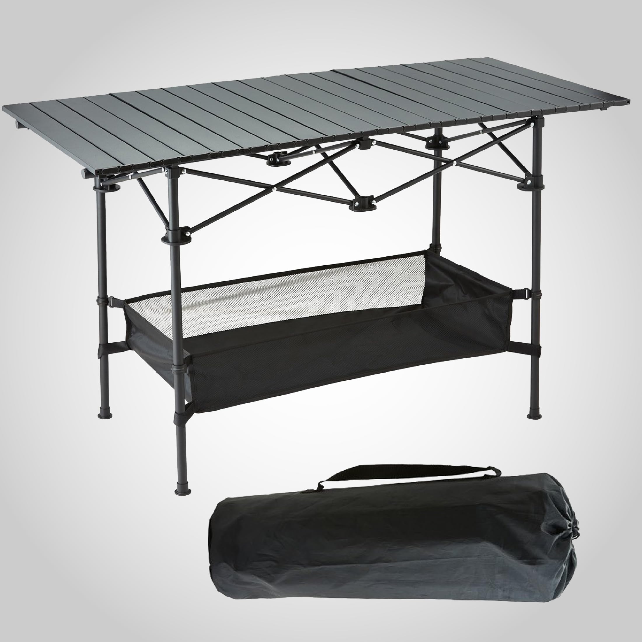 Generic table doubles as craft or utility surface at home.