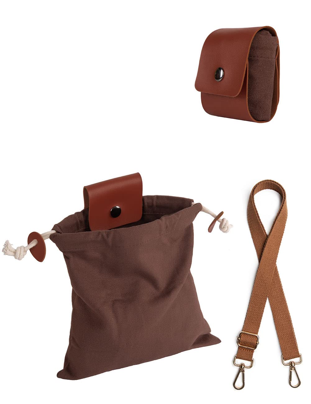Generic Foraging Bag collapsible pouch, closed and ready for travel