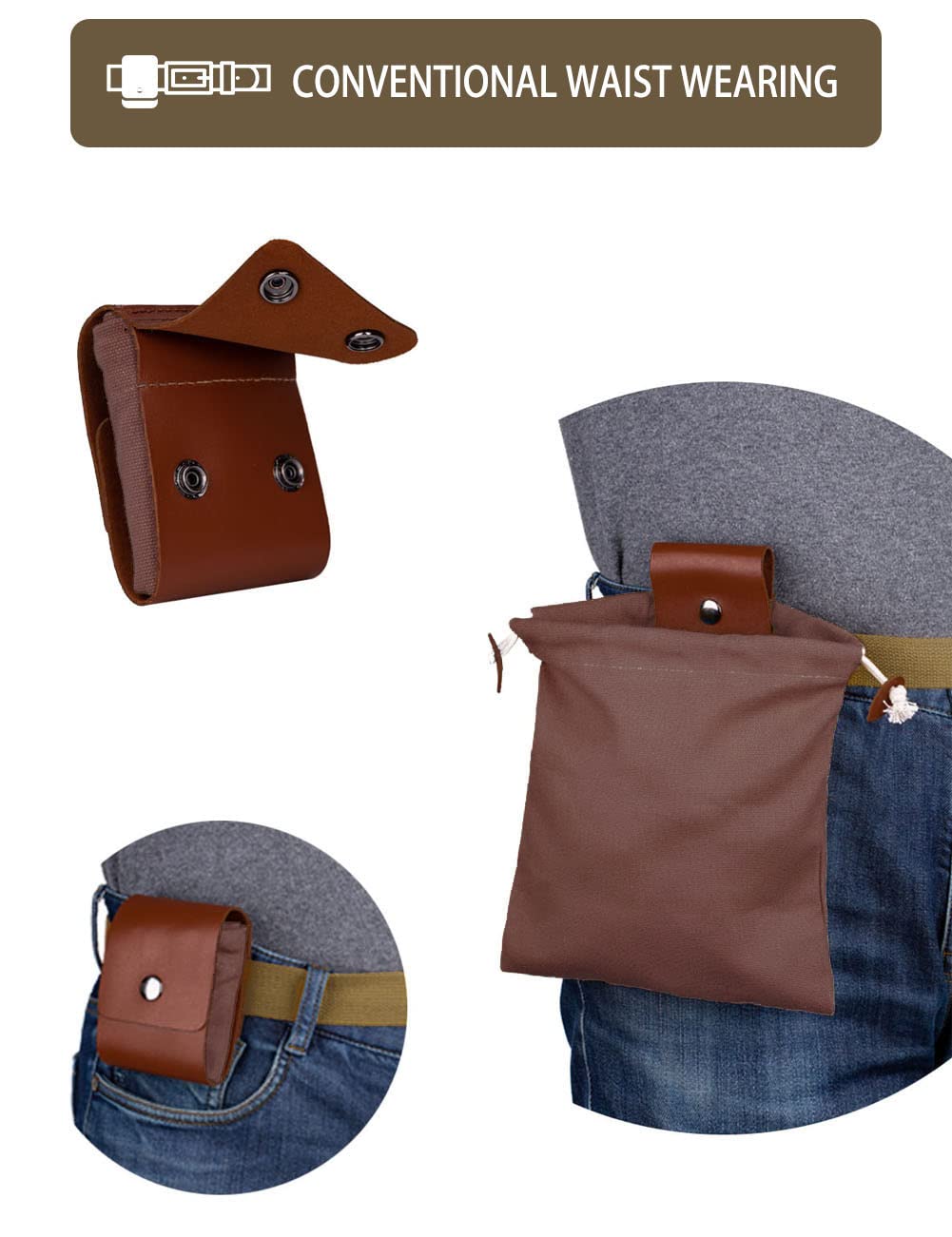 Generic Foraging Bag collapsible pouch, open to reveal storage space