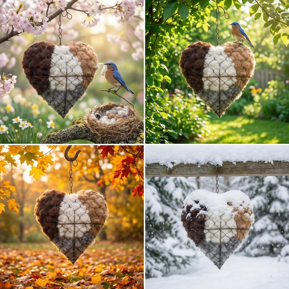 Generic garden decor heart design adds charm to outdoor spaces