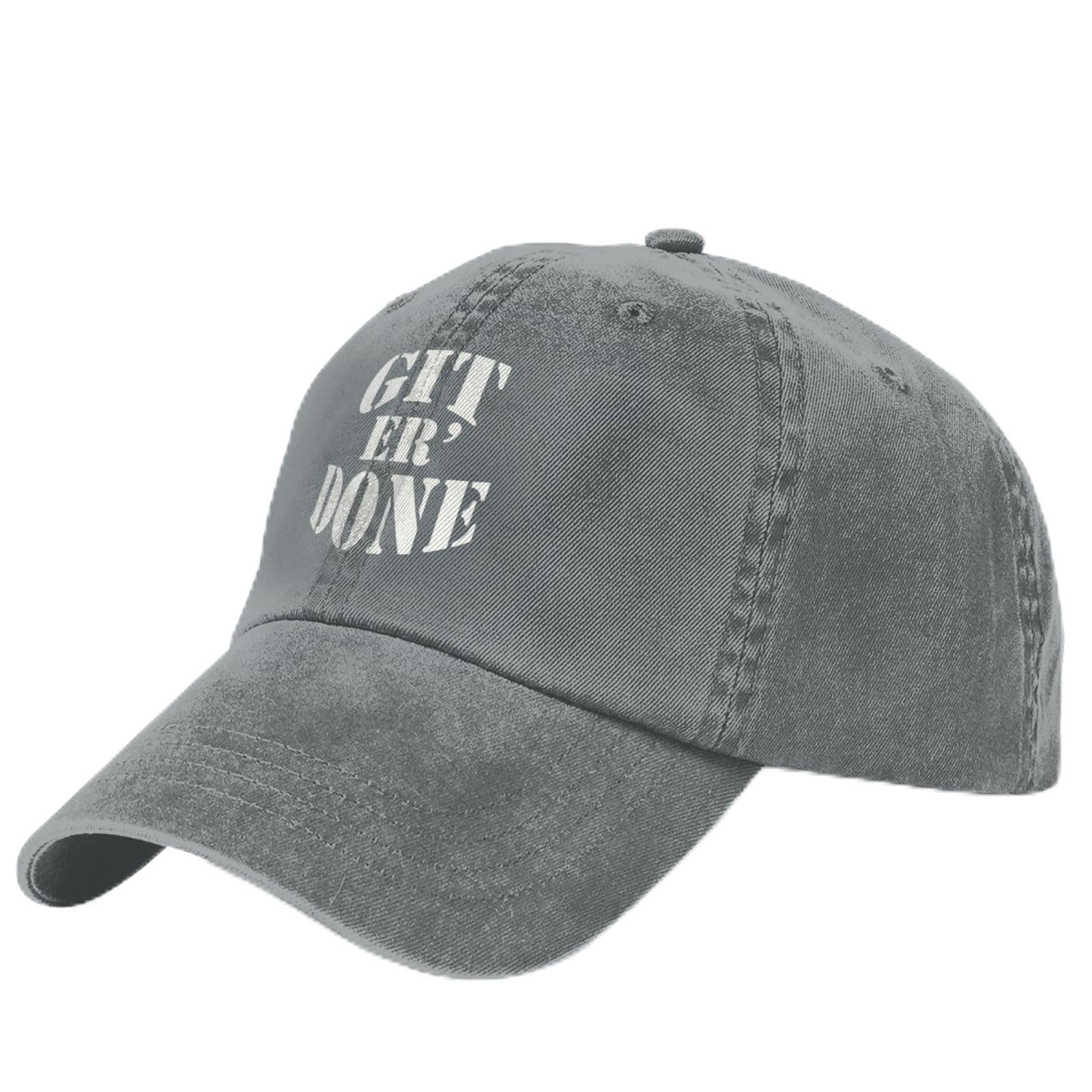 Generic Get Er Done Hat front view shows unisex fit for everyday outdoor use.