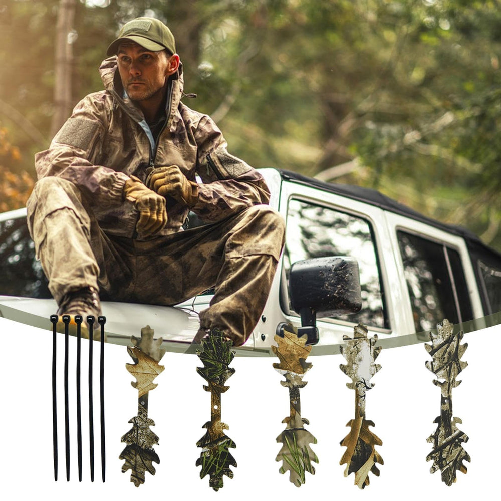 Generic Ghillie Leaf Scrim easy-setup-concealment supports rapid concealment during hunts.