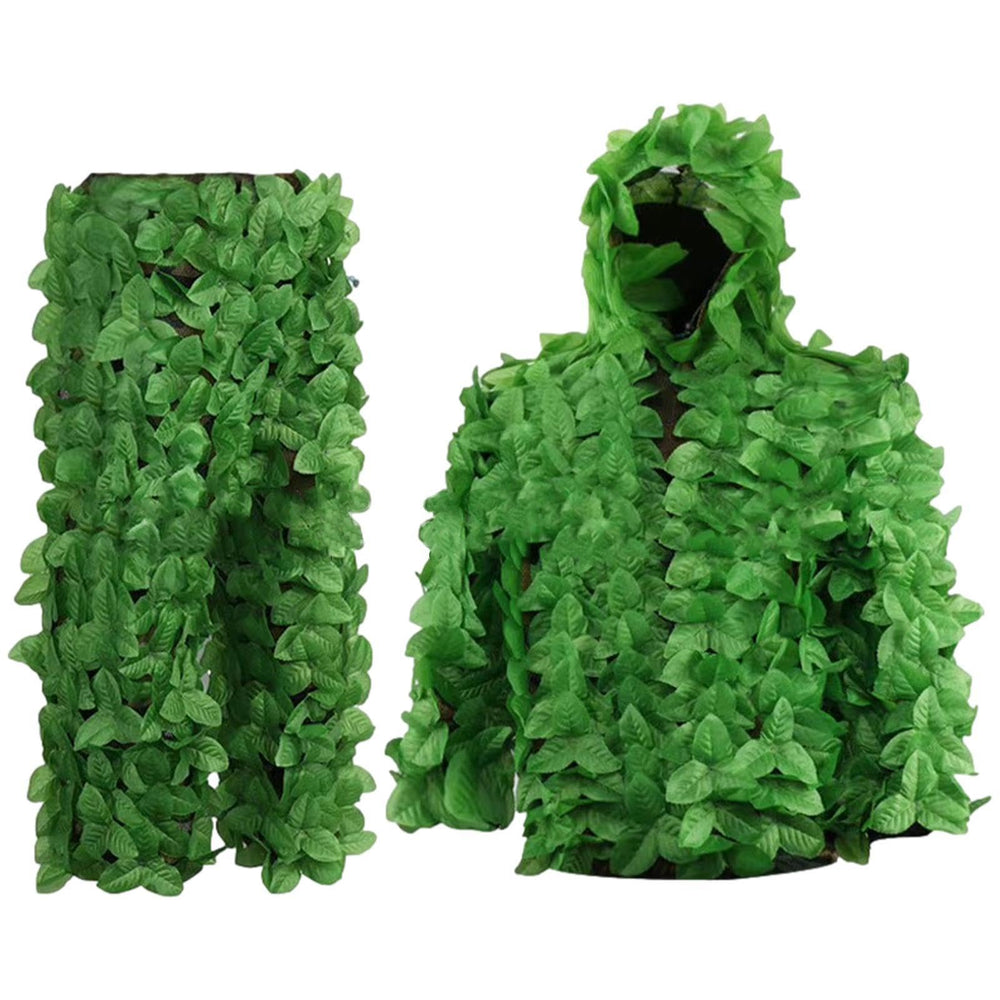 Generic Gilly Hunting Suit forest-green leaf detailing for blending