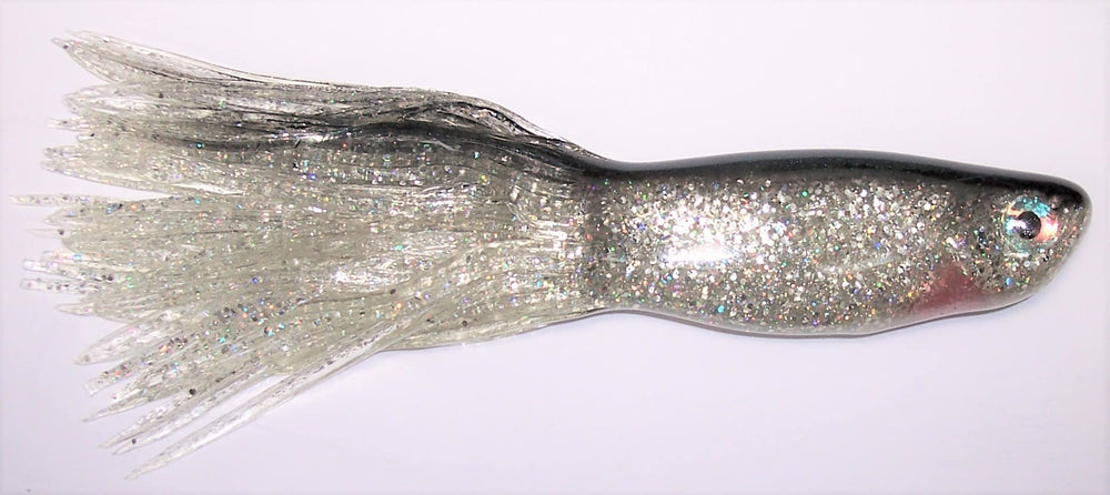 Generic Gitzit 7inch Shad Hybrid Musky Tube Bait with 3D eyes enhances lifelike attraction.
