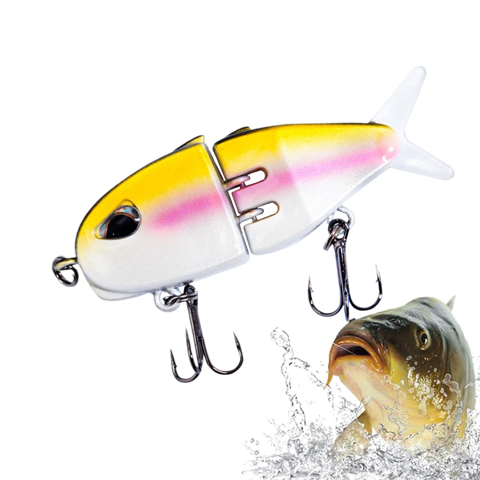 Generic Glide Bait 6cm body view highlighting realistic swimming action for bass fishing