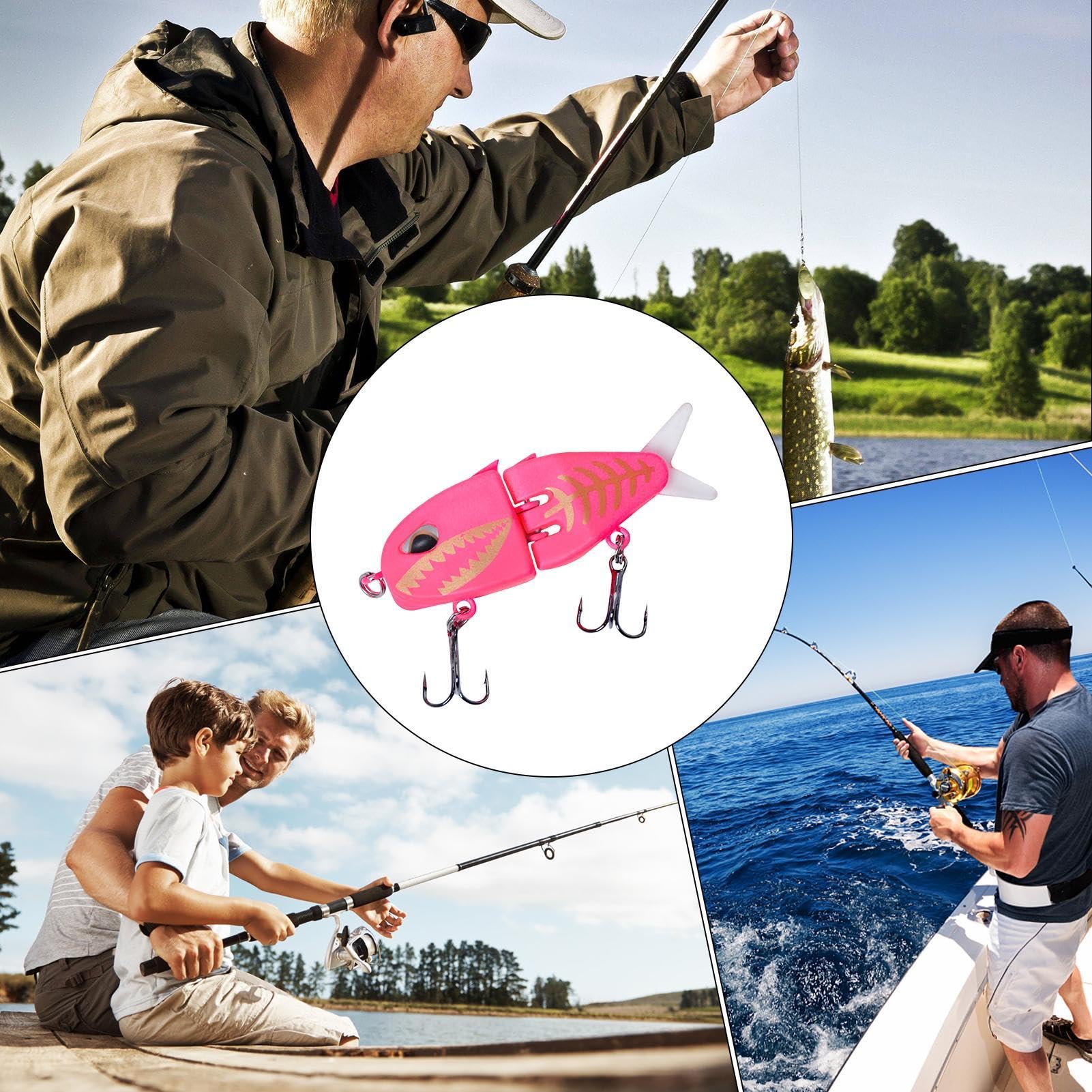 Generic Glide Bait in water shows slow sinking action for control