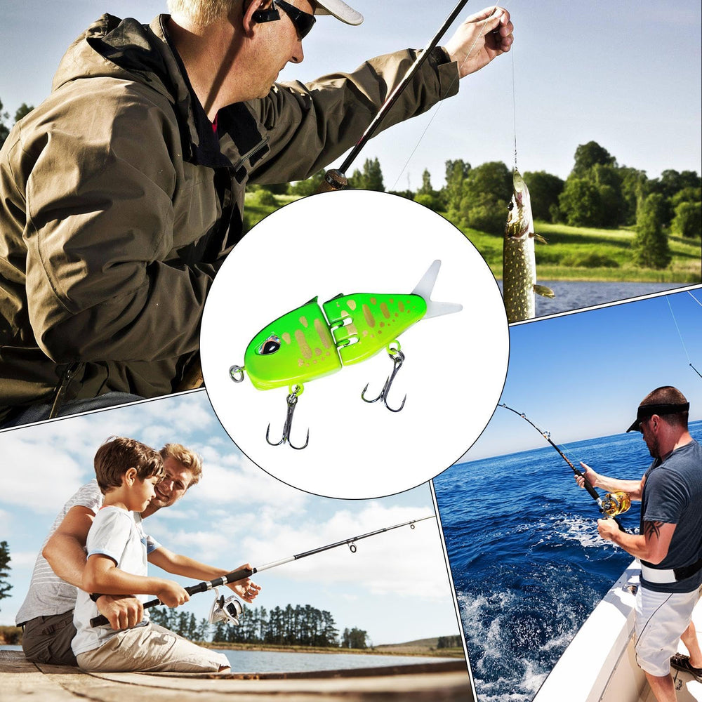 Generic Glide Bait low-visibility lure draws bites from all directions.