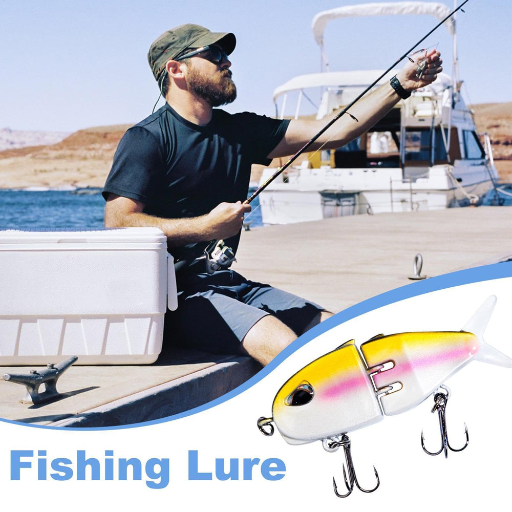 Generic Glide Bait side view showing lifelike motion for bass fishing