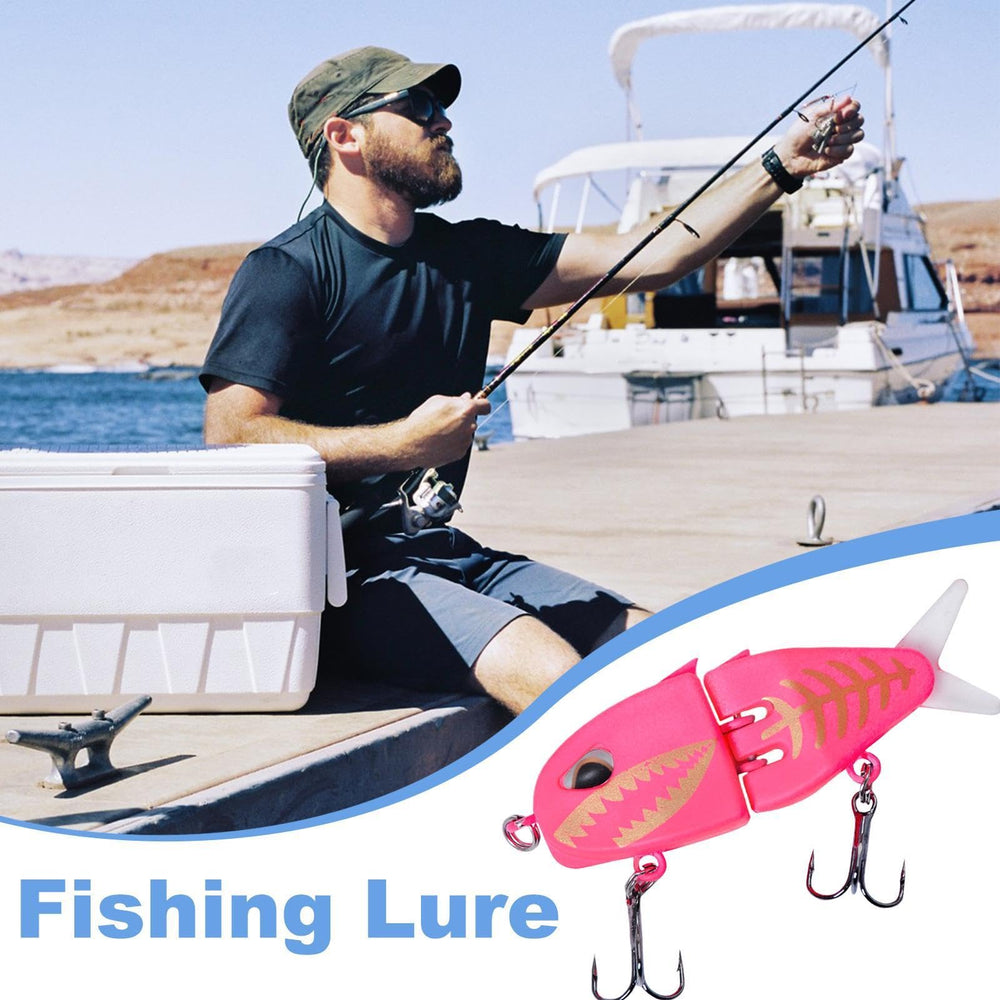 Generic Glide Bait side view highlights two-section body and swerve action