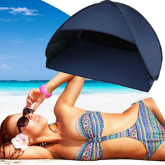 Generic head tent for sleeping offers compact shade during travel