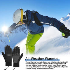 Generic Heated Gloves non-slip-palm improve grip for cycling and hiking
