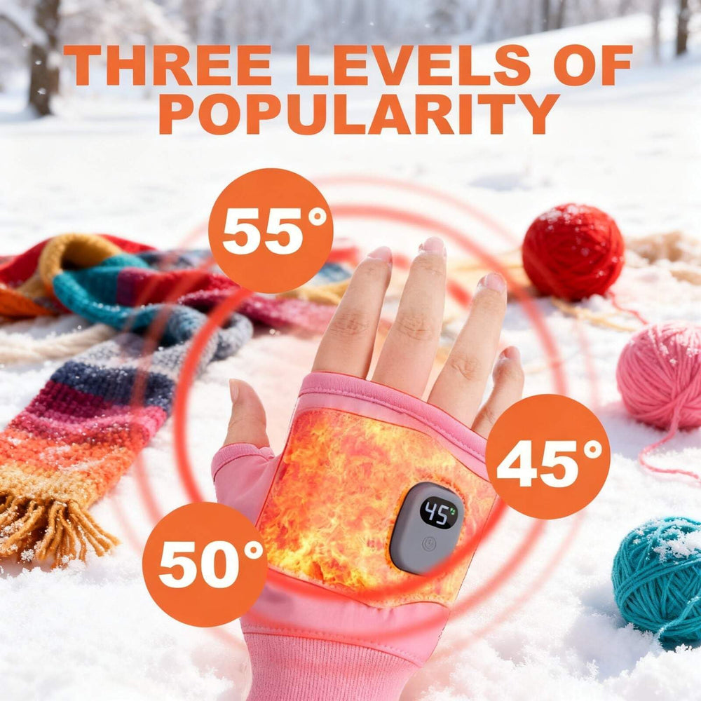 Generic heated gloves with 2000mAh battery for long-lasting warmth on the go