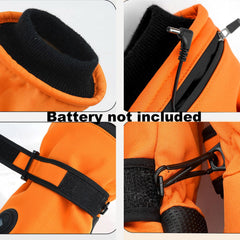 Generic heated gloves windproof design keeps hands warmer in breezy conditions.