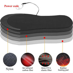 Generic heated insoles cuttable fit contour to your shoes for a snug feel.