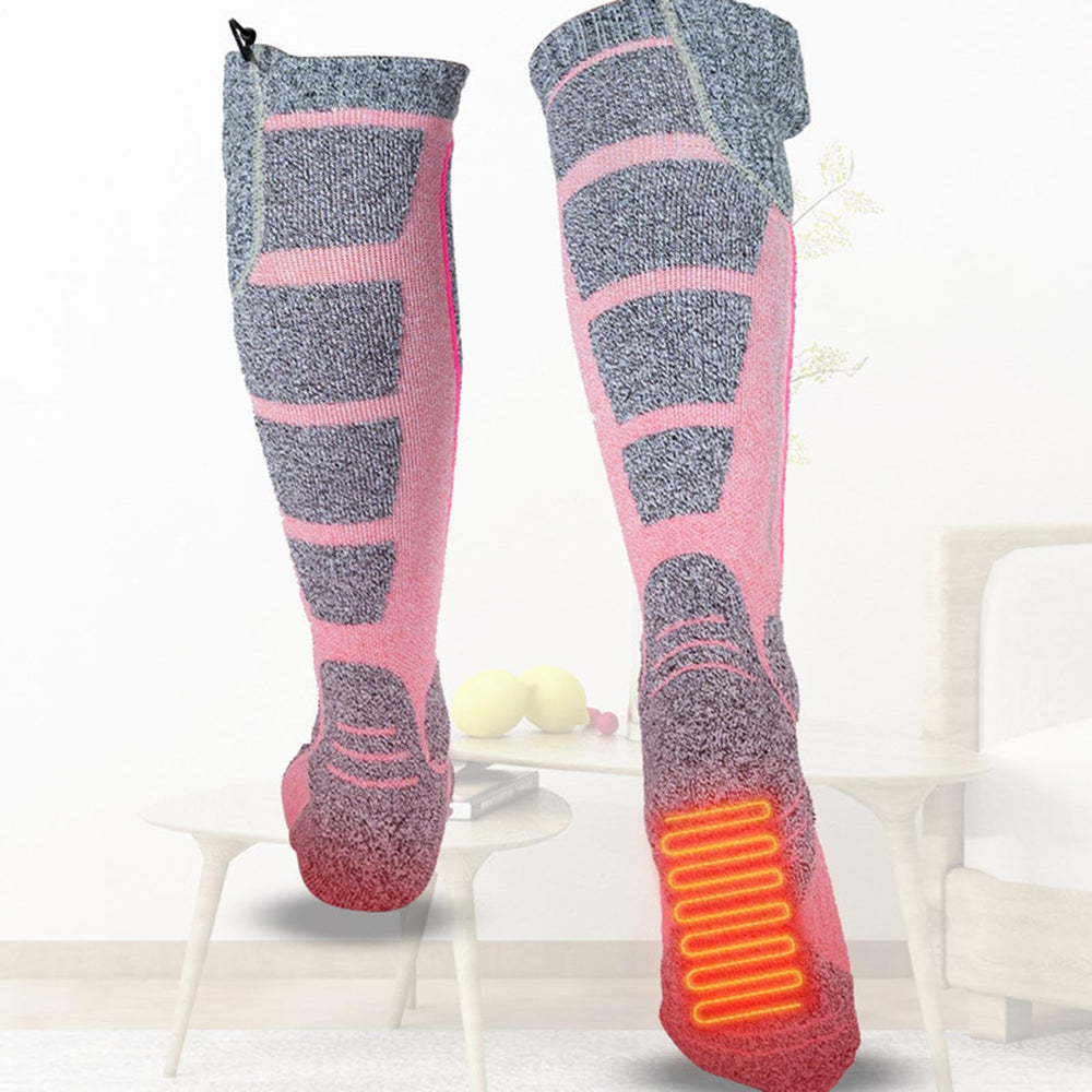 Generic heated socks in cold weather with soft, warm fabric