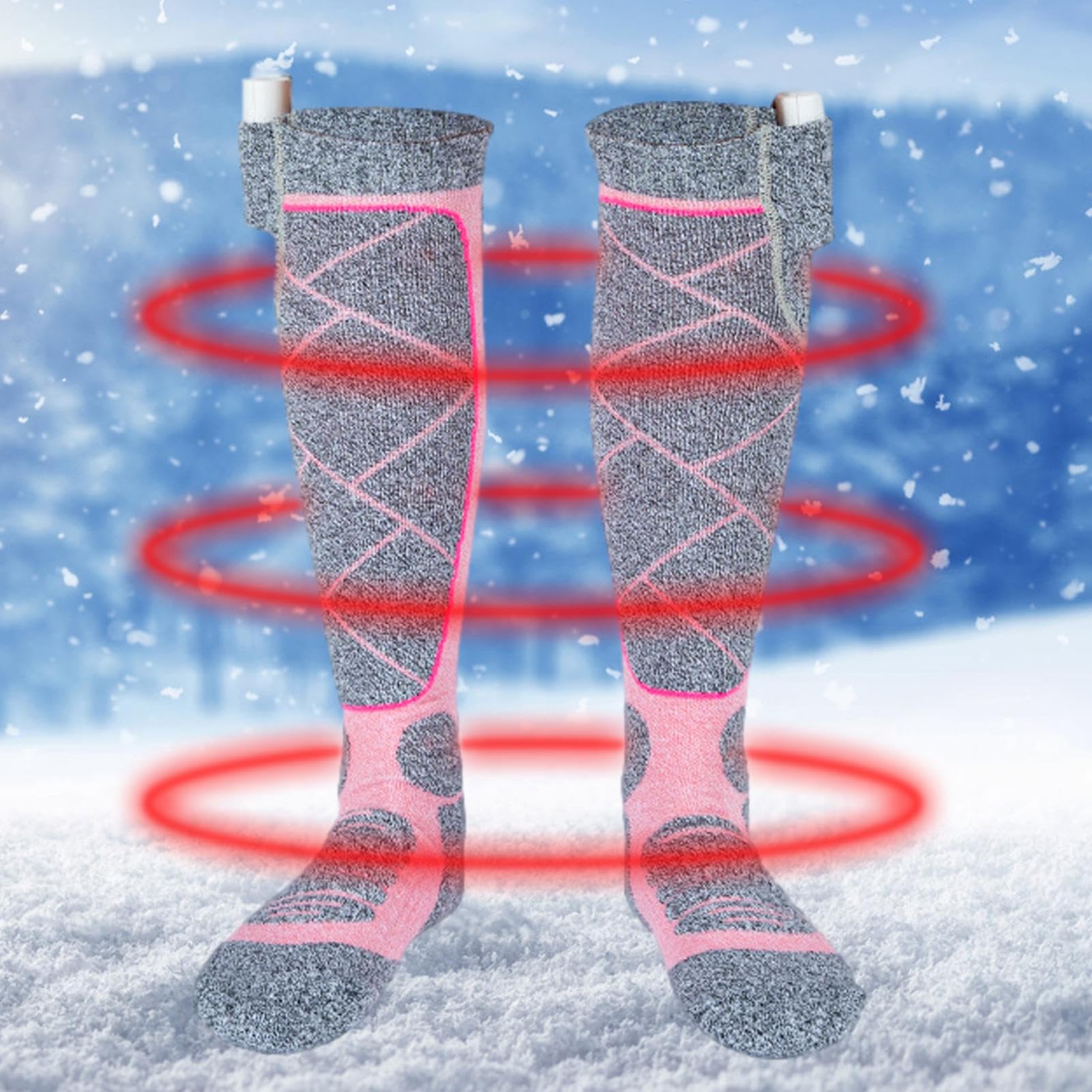 Generic heated socks ideal for fishing or cycling in winter