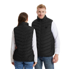 Generic heated vest with 31 heat zones for customizable outdoor warmth.