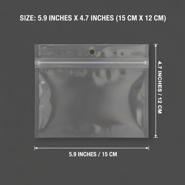 Generic heavy-duty clear bags showing durable material and quick at-a-glance lure identification.