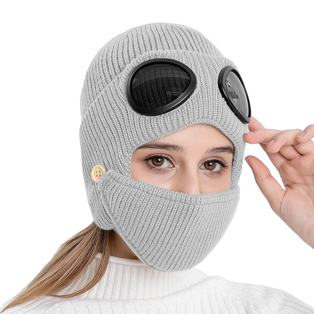Generic helmet-compatible winter hat for cycling and skiing.