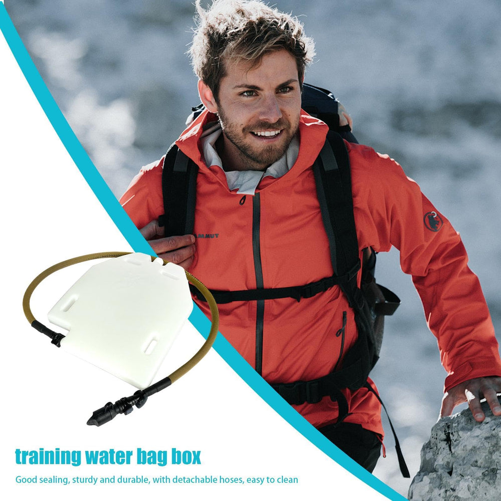 Generic Hydration Backpack side view demonstrating secure fit during movement.