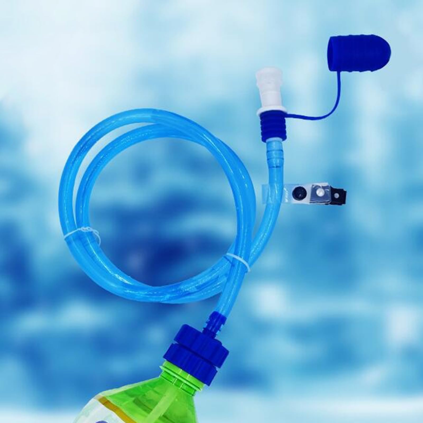 Generic Hydration Tube hiking-setup ready for outdoor use