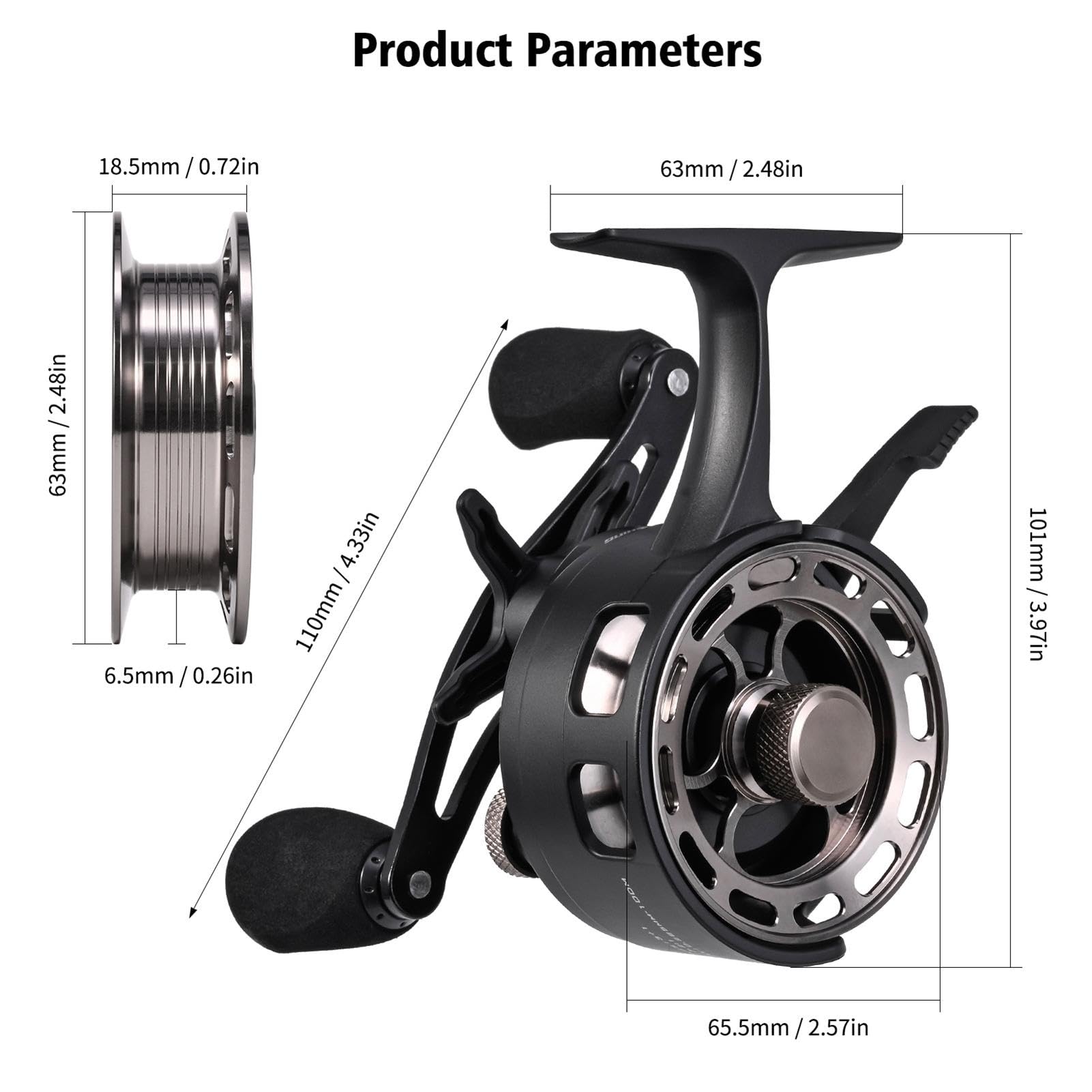 3+1 ball bearings provide smooth operation during casting and retrieval.
