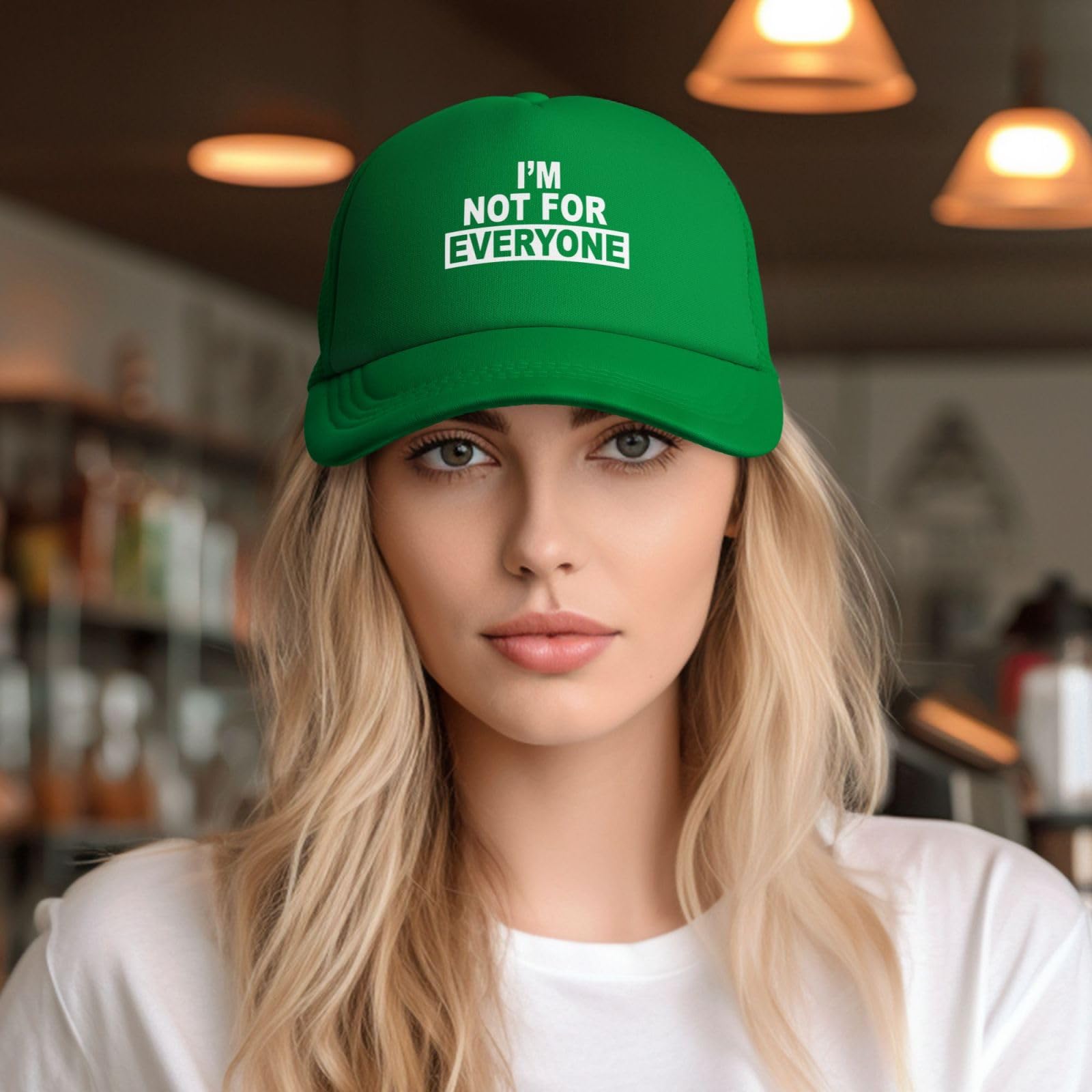 Generic im-not-for-everyone hat in outdoor setting, ideal for hiking and fishing