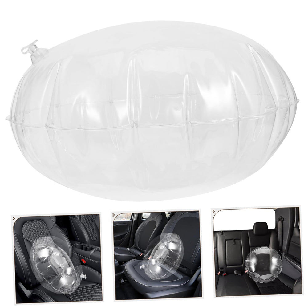 Generic inflatable pillow round clear: car-seat friendly travel companion
