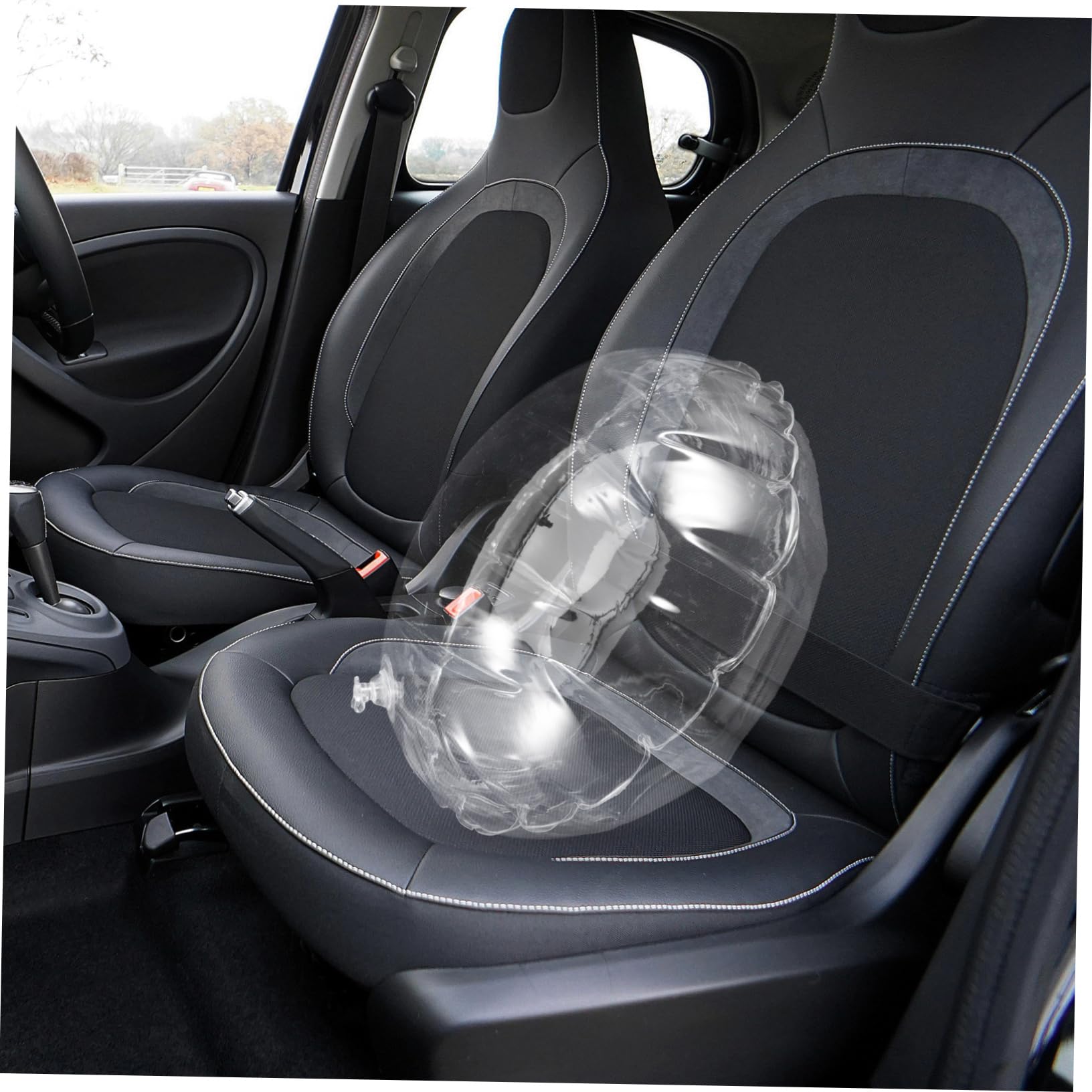 Generic inflatable pillow round clear: durable cushion for long journeys