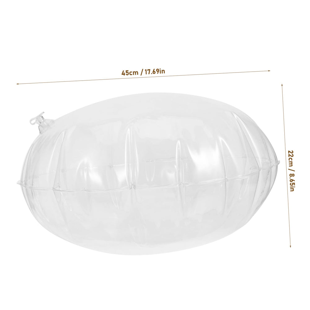Generic inflatable pillow round clear: versatile on chairs, sofas, or planes