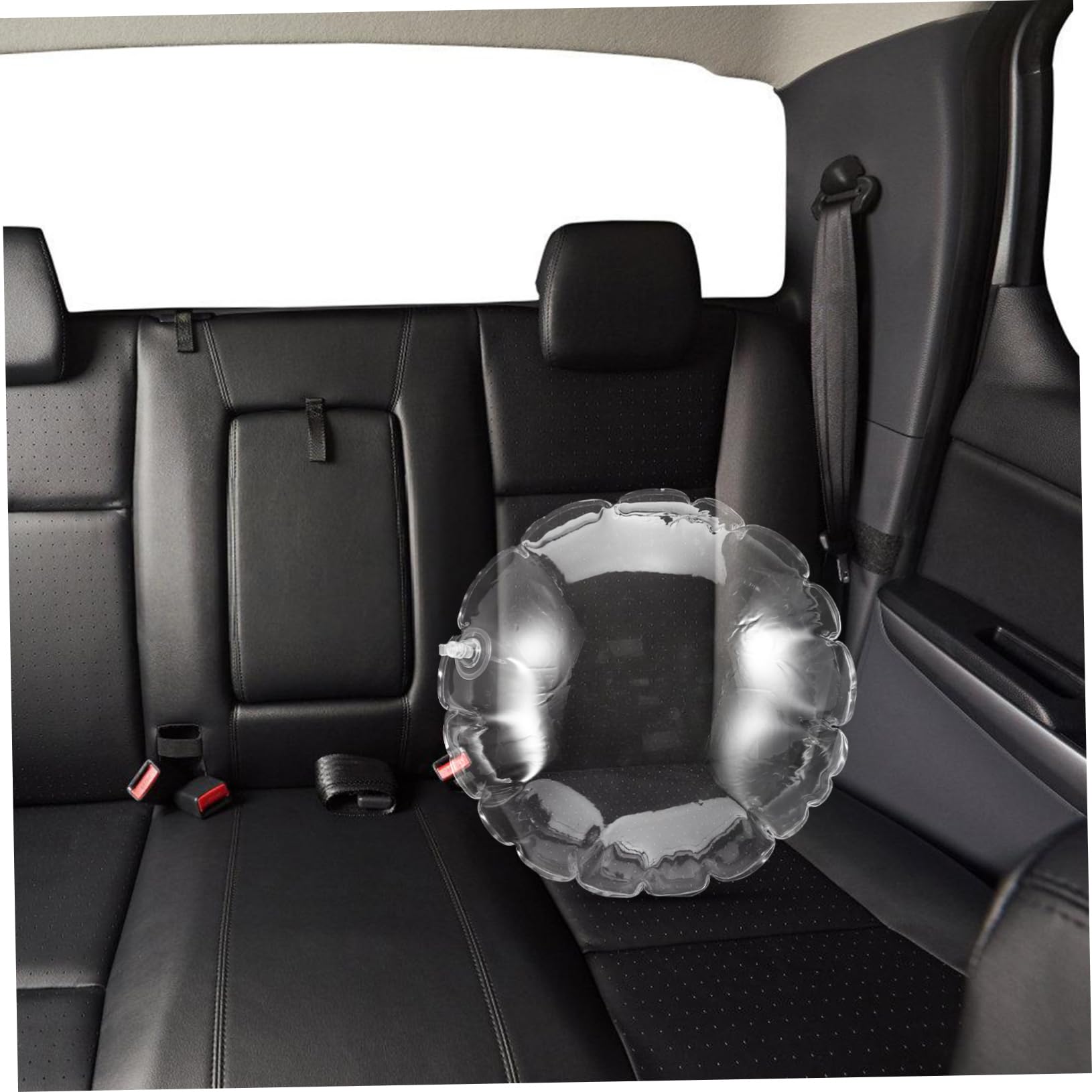 Generic inflatable pillow round clear: water-resistant surface for outdoors