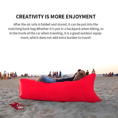 Generic inflatable sofa portable storage bag enables easy transport and quick packing