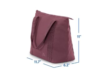 Generic insulated tote cooler shows 12-can capacity for picnics and day trips